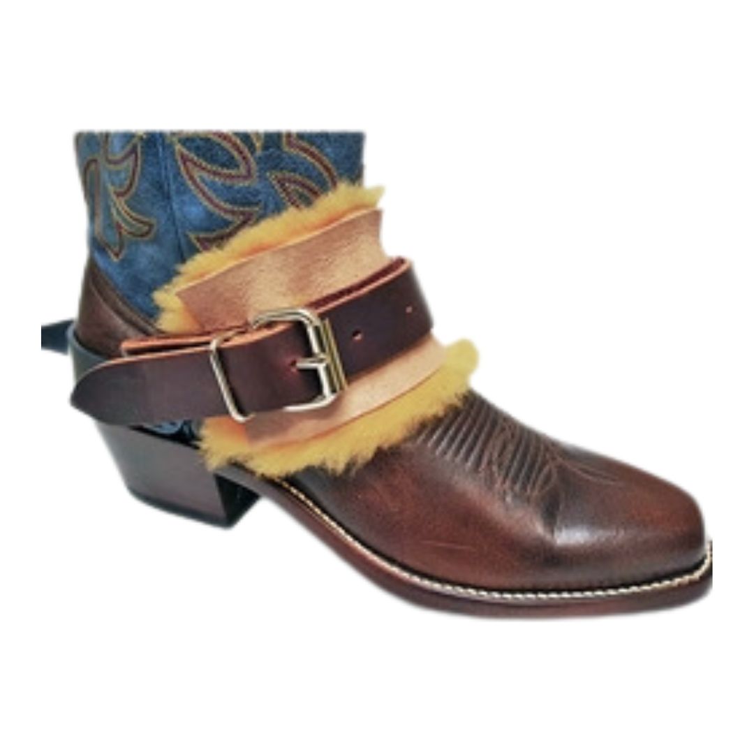 Sheepskin Spur Strap Pads