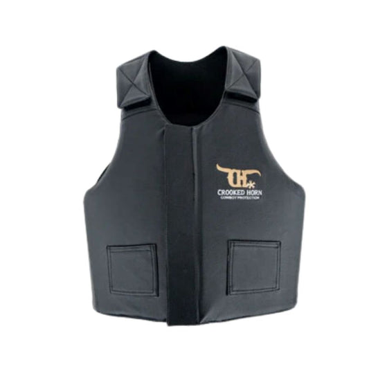 Crooked Horn Bull Riding Pleather Vest